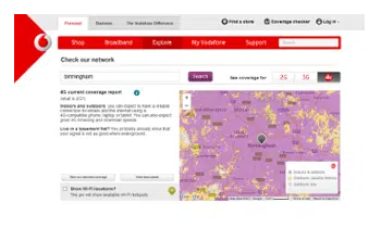 Check Vodafone coverage